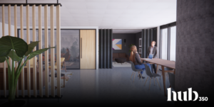 Rendering of Hub350. Credit: KNBA