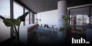 Rendering of Hub350. Credit: KNBA